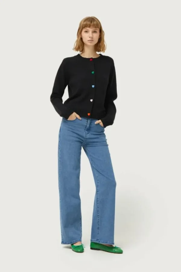 Jeans largos rectos azules-COMPAÑIAFANTASTICA Outlet