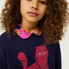Jersey de niña con print de gato-MINI Discount