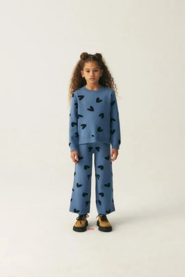 Jersey de niña de punto con estampado de corazones-MINI Best