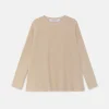 Jersey de niña de punto evasé beige-MINI Cheap