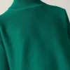 Jersey de niña de punto evasé verde-MINI Sale