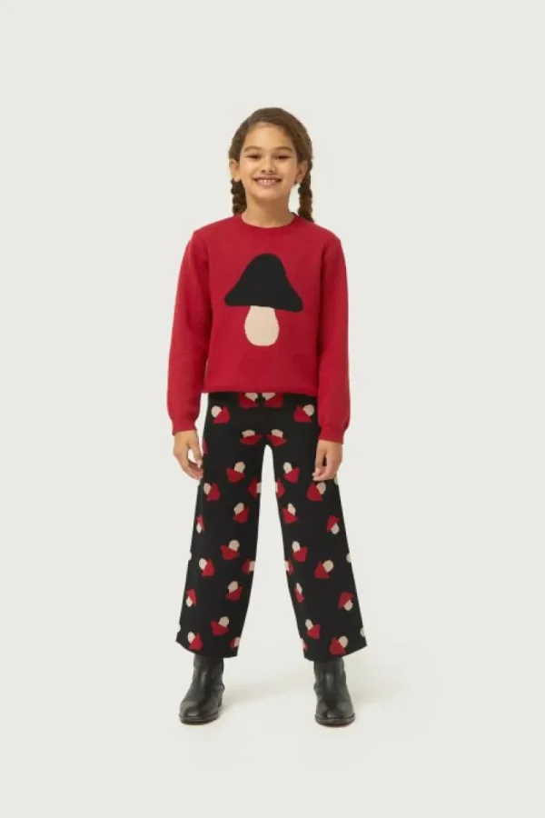 Jersey de niña de punto jacquard con print de seta-MINI Discount