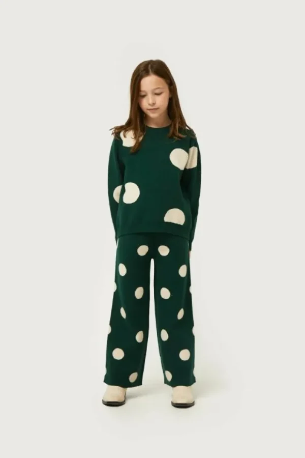 jersey_de_nia_de_punto_ja_0.webp Jersey de niña de punto jacquard estampado de lunares blancos-MINI Best Sale