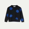 jersey_de_nia_de_punto_ja_1-2.webp Jersey de niña de punto jacquard estampado de lunares azules-MINI Fashion