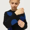 jersey_de_nia_de_punto_ja_2-2.webp Jersey de niña de punto jacquard estampado de lunares azules-MINI Fashion