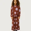 Jersey de niña estampado flores marrón-MINI Best