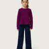 Jersey de niña evasé morado-MINI Outlet