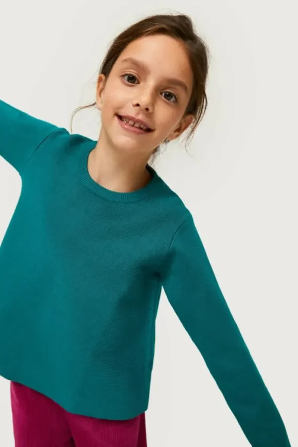 Jersey de niña evasé verde-MINI Best