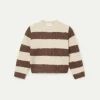 jersey_de_nia_rayas_marro_1.webp Jersey de niña rayas marrones-MINI Sale