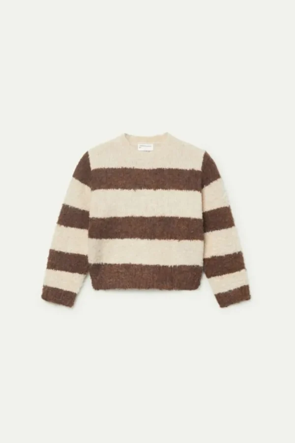 jersey_de_nia_rayas_marro_1.webp Jersey de niña rayas marrones-MINI Sale