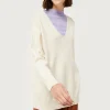 jersey_de_punto_con_cuell_2.webp Jersey de punto con cuello pico blanco-COMPAÑIAFANTASTICA Fashion