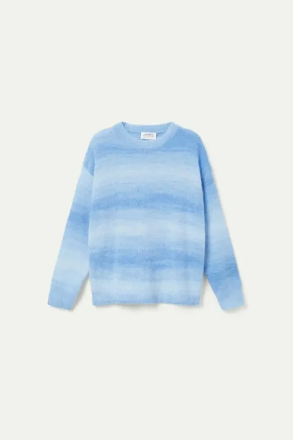 jersey_de_punto_rayas_dif_1.webp Jersey de punto rayas difuminadas azules-COMPAÑIAFANTASTICA New