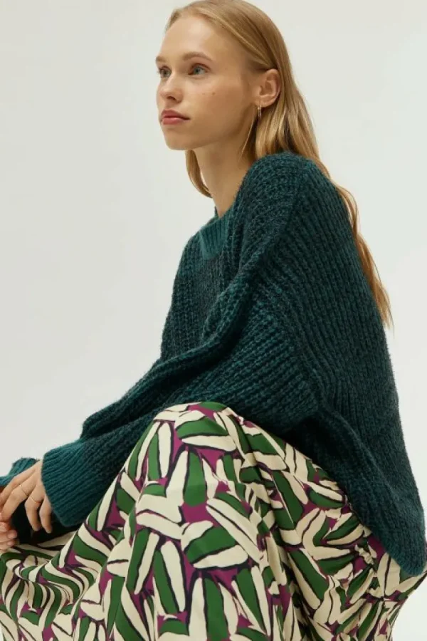 Jersey detalle bajo verde-COMPAÑIAFANTASTICA Online