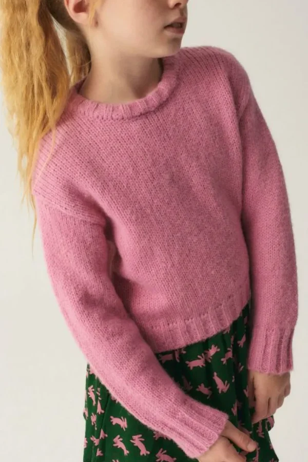 Jersey unisex crop de punto rosa-MINI Hot