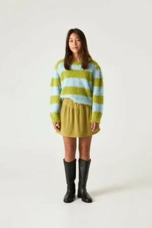 Jersey unisex de punto con estampado de rayas-MINI Sale