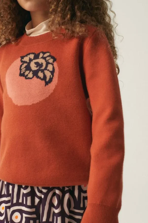 Jersey unisex de punto con estampado de caqui-MINI New