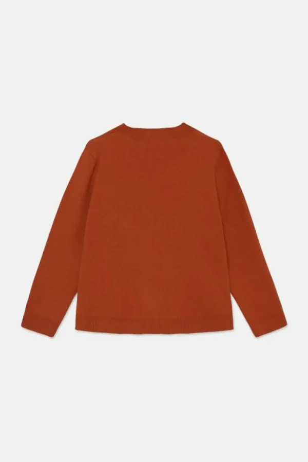 Jersey unisex de punto con estampado de caqui-MINI New