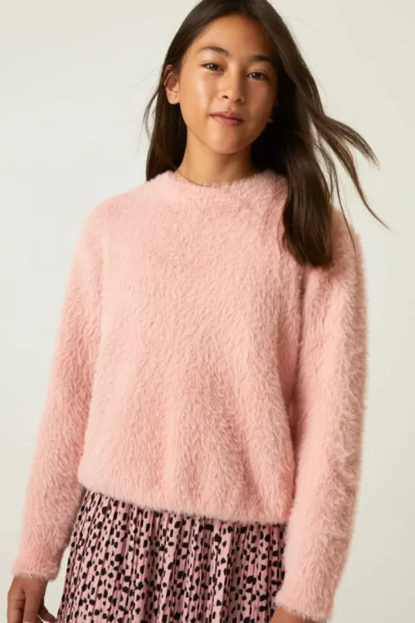 Jersey unisex de punto efecto pelo rosa-MINI Shop