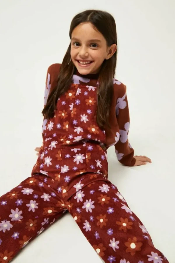 Mono largo de niña estampado floral Montana-MINI Online