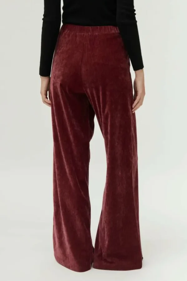 Pantalón de chenilla marrón-COMPAÑIAFANTASTICA Fashion