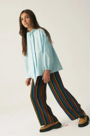 Pantalón de niña con estampado de rayas multicolor-MINI Flash Sale