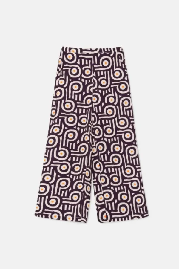 Pantalón de niña con estampado retro-MINI Discount