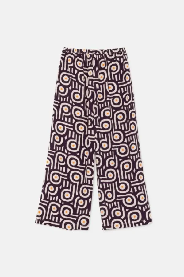 Pantalón de niña con estampado retro-MINI Discount