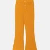 Pantalón de niña de pana amarillo-MINI Sale