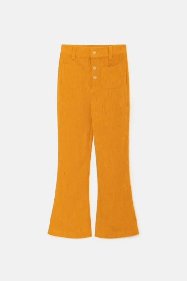Pantalón de niña de pana amarillo-MINI Sale