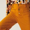Pantalón de niña de pana amarillo-MINI Sale