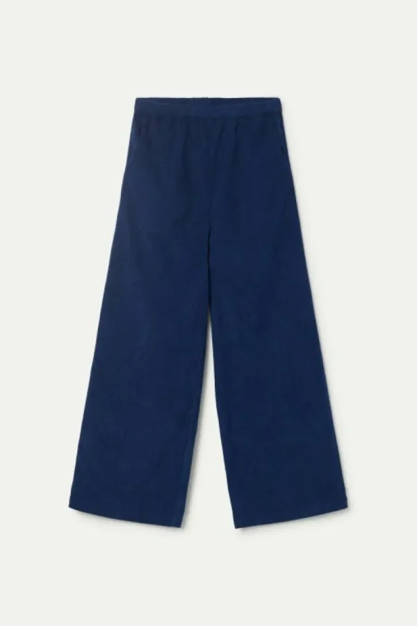 Pantalón de niña de pana azul marino-MINI Shop