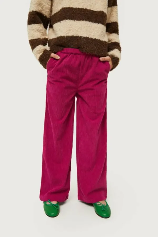 Pantalón de niña de pana fucsia-MINI Cheap