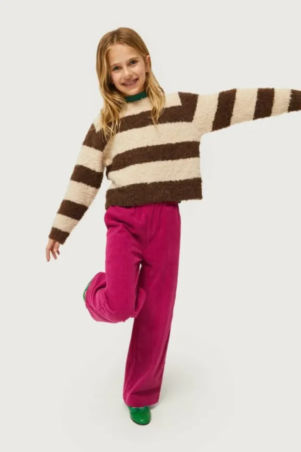 Pantalón de niña de pana fucsia-MINI Cheap