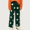 pantaln_de_nia_de_punto_j_2-1.webp Pantalón de niña de punto jacquard estampado de lunares blancos-MINI Best Sale