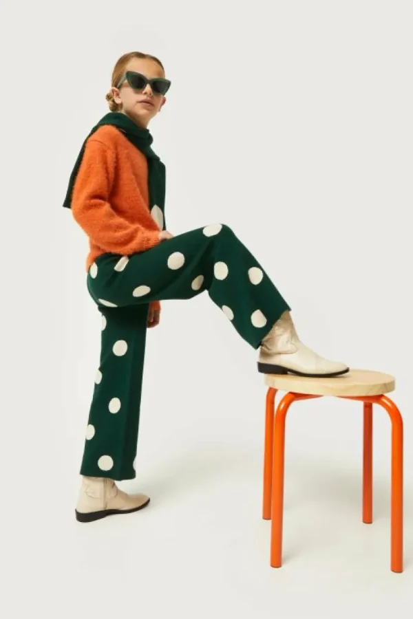 pantaln_de_nia_de_punto_j_3-1.webp Pantalón de niña de punto jacquard estampado de lunares blancos-MINI Best Sale