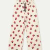 Pantalón de niña estampado de setas beige-MINI New