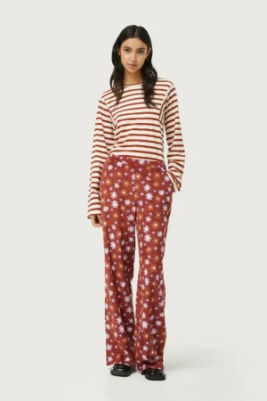 Pantalón de pana estampado floral Montana-COMPAÑIAFANTASTICA Store