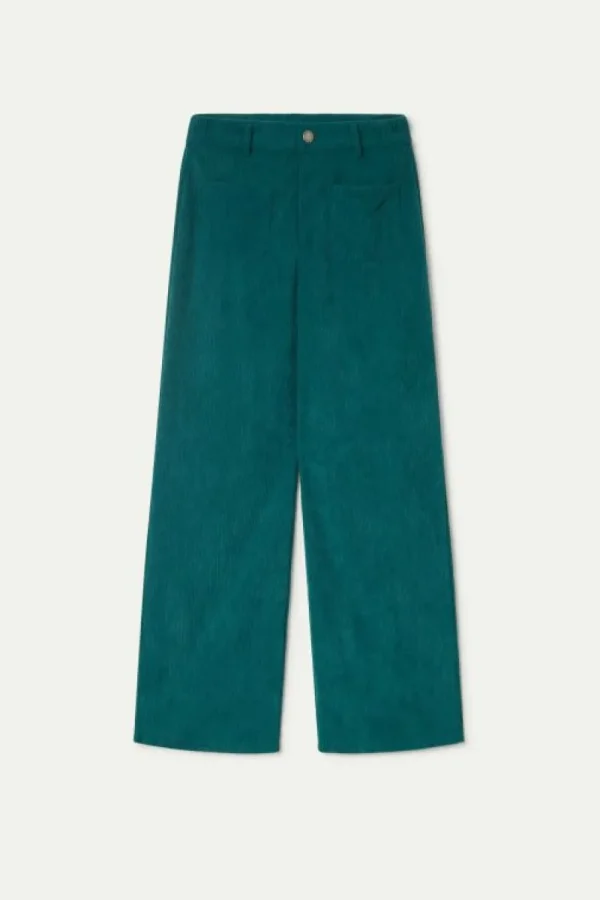 pantaln_de_pana_turquesa_1.webp Pantalón de pana turquesa-COMPAÑIAFANTASTICA Fashion