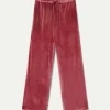 Pantalón de terciopelo rosa-COMPAÑIAFANTASTICA Cheap