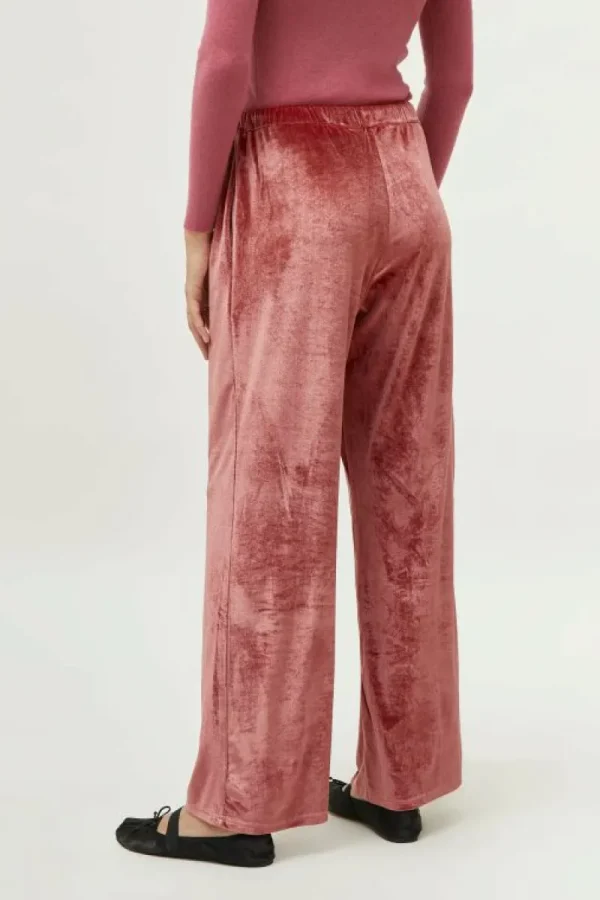 Pantalón de terciopelo rosa-COMPAÑIAFANTASTICA Cheap
