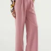 Pantalón de vestir con pinzas rosa-COMPAÑIAFANTASTICA Fashion