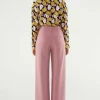 Pantalón de vestir con pinzas rosa-COMPAÑIAFANTASTICA Fashion