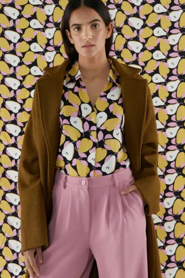 Pantalón de vestir con pinzas rosa-COMPAÑIAFANTASTICA Fashion