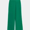 Pantalón largo recto fluido verde-COMPAÑIAFANTASTICA Flash Sale