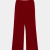 Pantalón largo recto fluido rojo-COMPAÑIAFANTASTICA Sale