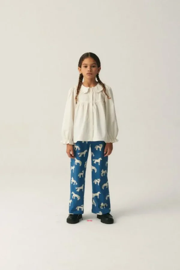 Pantalón largo unisex de algodón con estampado de caballos-MINI Store