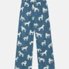 Pantalón largo unisex de algodón con estampado de caballos-MINI Store