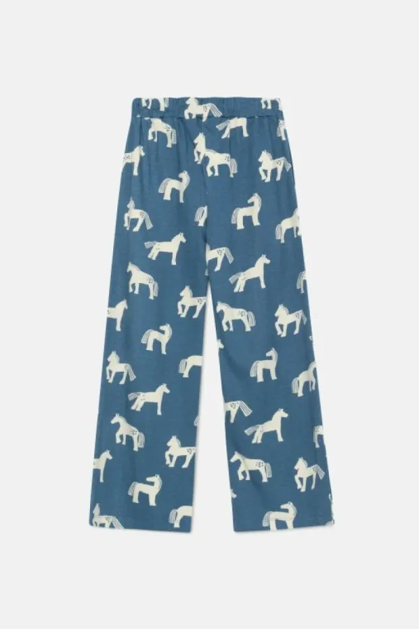 Pantalón largo unisex de algodón con estampado de caballos-MINI Store