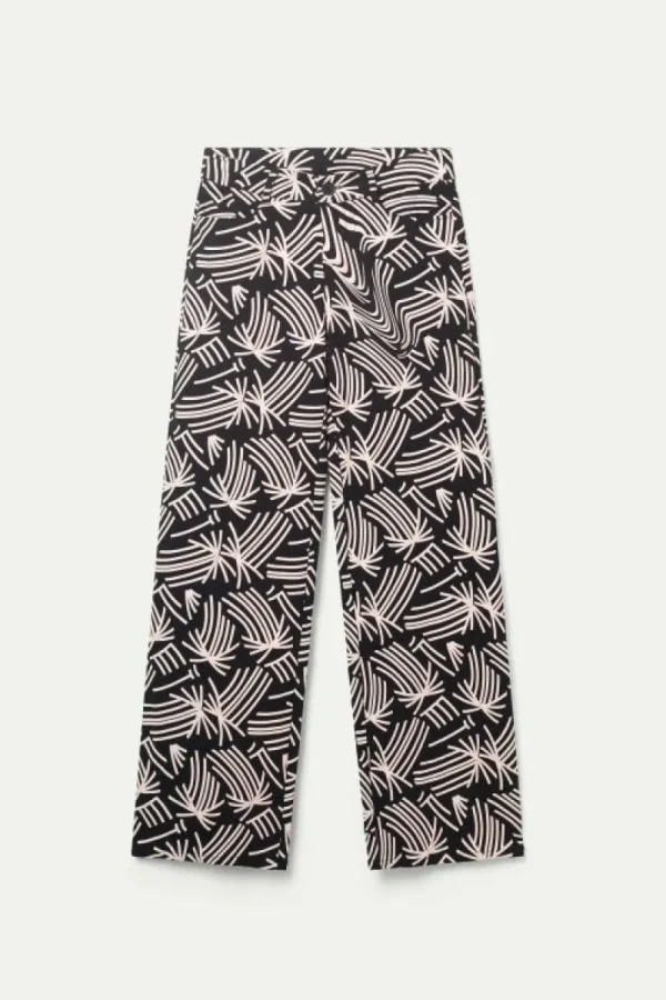 Pantalón recto con estampado abstracto Fénix-COMPAÑIAFANTASTICA Cheap