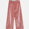 Pantalón unisex en terciopelo rosa-MINI Shop